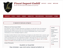 Tablet Screenshot of finest-import.ch